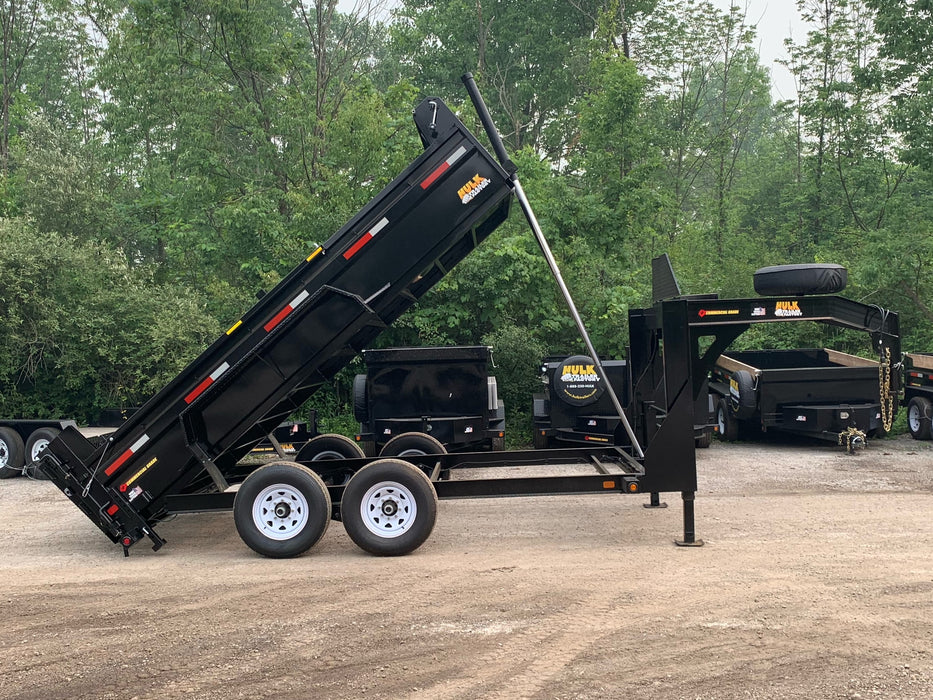 14,000# GVWR Ultra Low Pro 14' Gooseneck Dump Trailer w/ Contractor Package