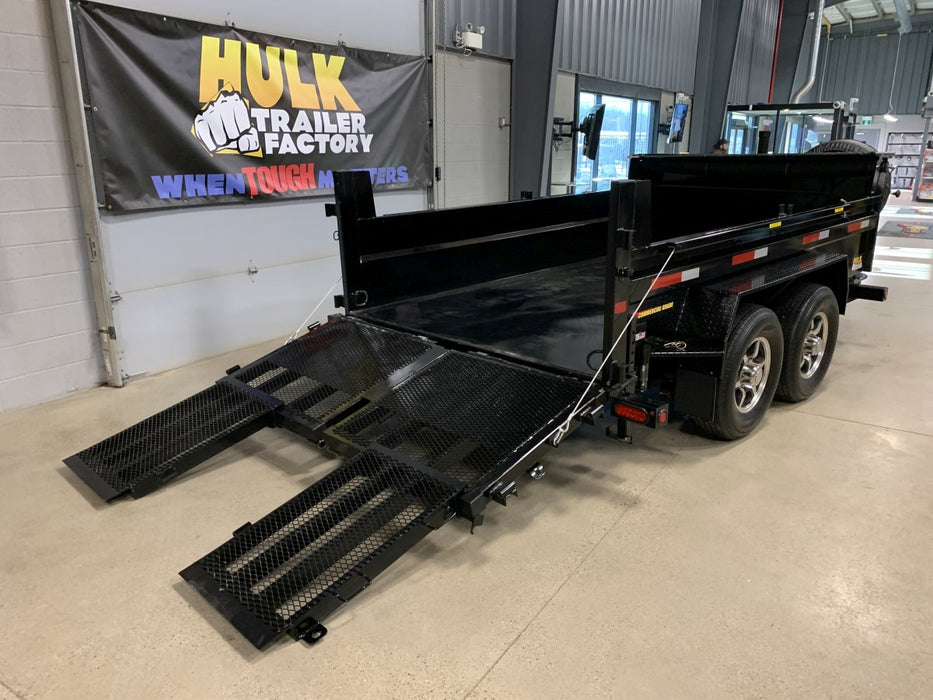 16,000# GVWR Ultra Low Pro Dump Trailer