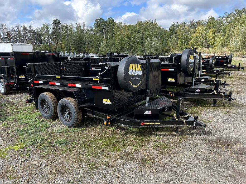 9,990# GVWR Ultra Low Pro 10' Dump Trailer w/ Contractor Package