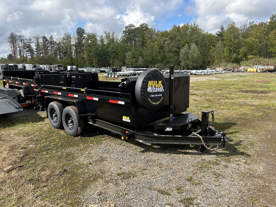 14,000# GVWR Ultra Low Pro 12' Dump Trailer w/ Contractor Package