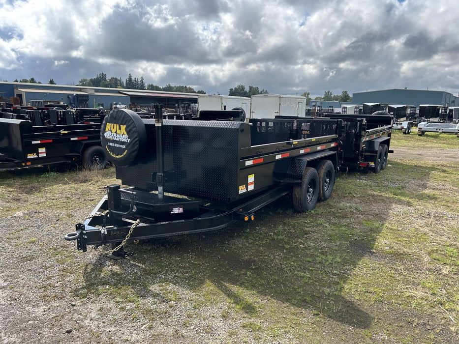 14,000# GVWR Ultra Low Pro 12' Dump Trailer w/ Contractor Package