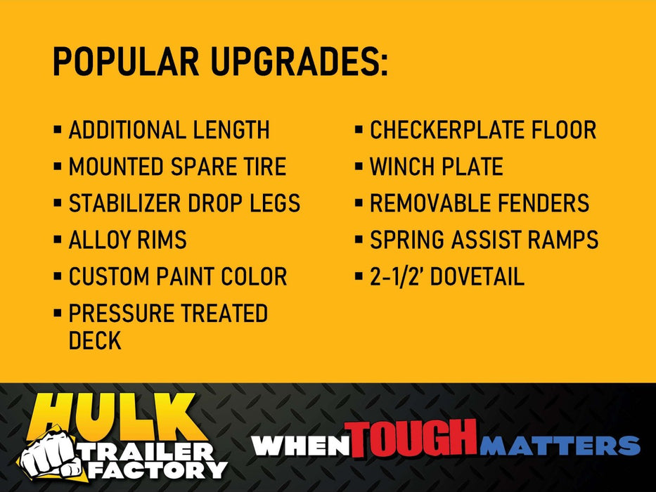 16' Equipment Float Trailer w/ Contractor Package - 9,990# GVWR