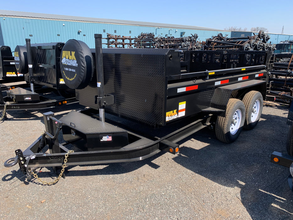 14,000# GVWR Ultra Low Pro 12' Dump Trailer w/ Contractor Package