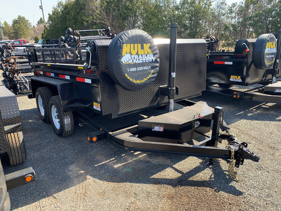 9,990# GVWR Ultra Low Pro 10' Dump Trailer w/ Contractor Package