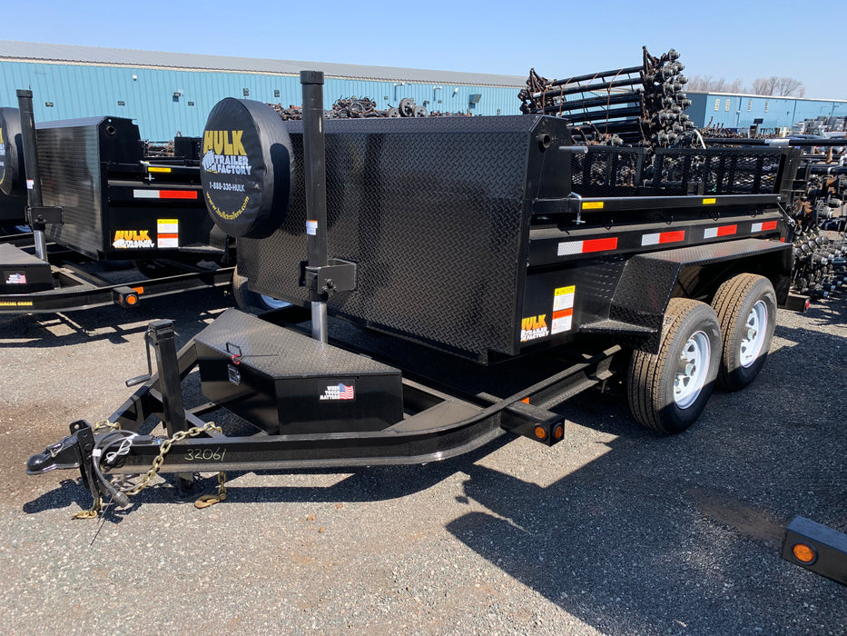 9,990# GVWR Ultra Low Pro 10' Dump Trailer w/ Contractor Package