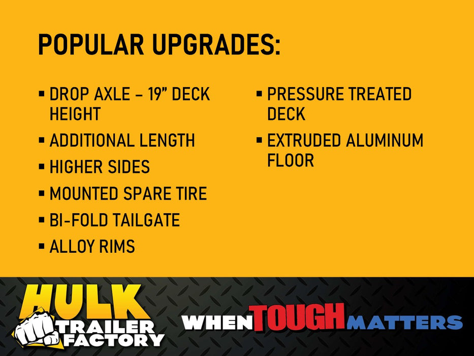 2,990# GVWR Aluminum Utility Trailer