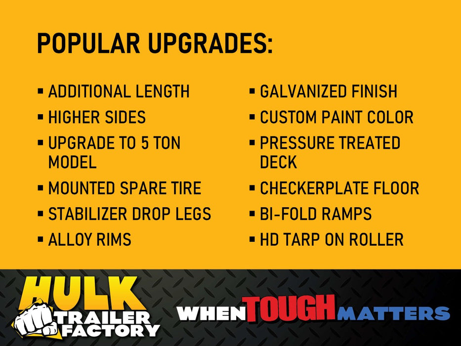 7,000# GVWR Landscape Trailer