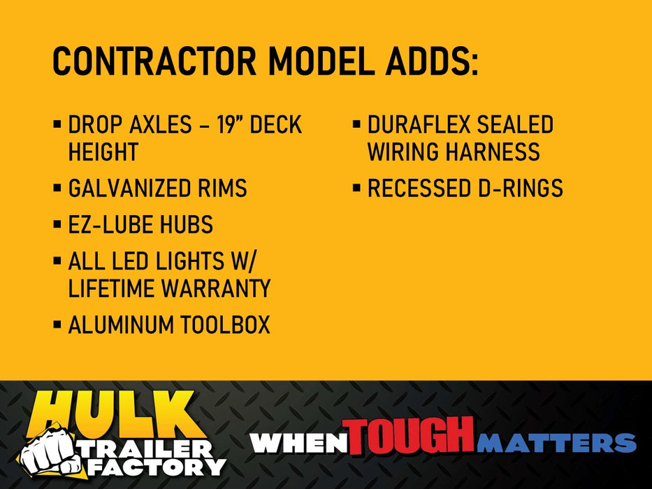 7,000# GVWR Aluminum Landscape Trailer