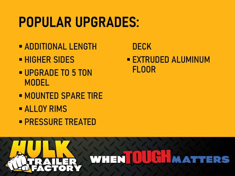 7,000# GVWR Aluminum Landscape Trailer