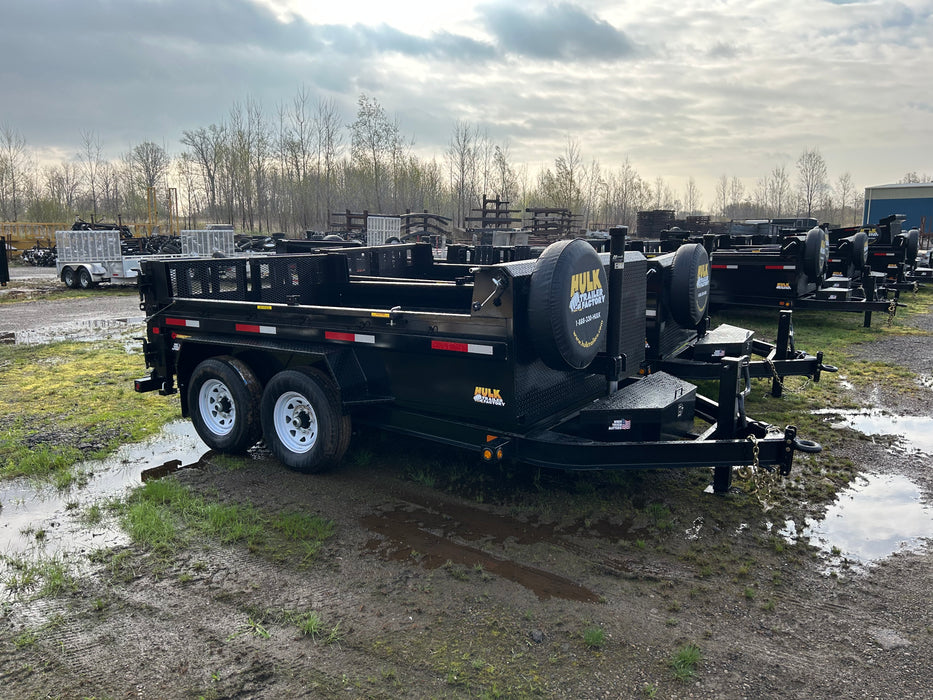 14,000# GVWR Ultra Low Pro 12' Dump Trailer w/ Contractor Package