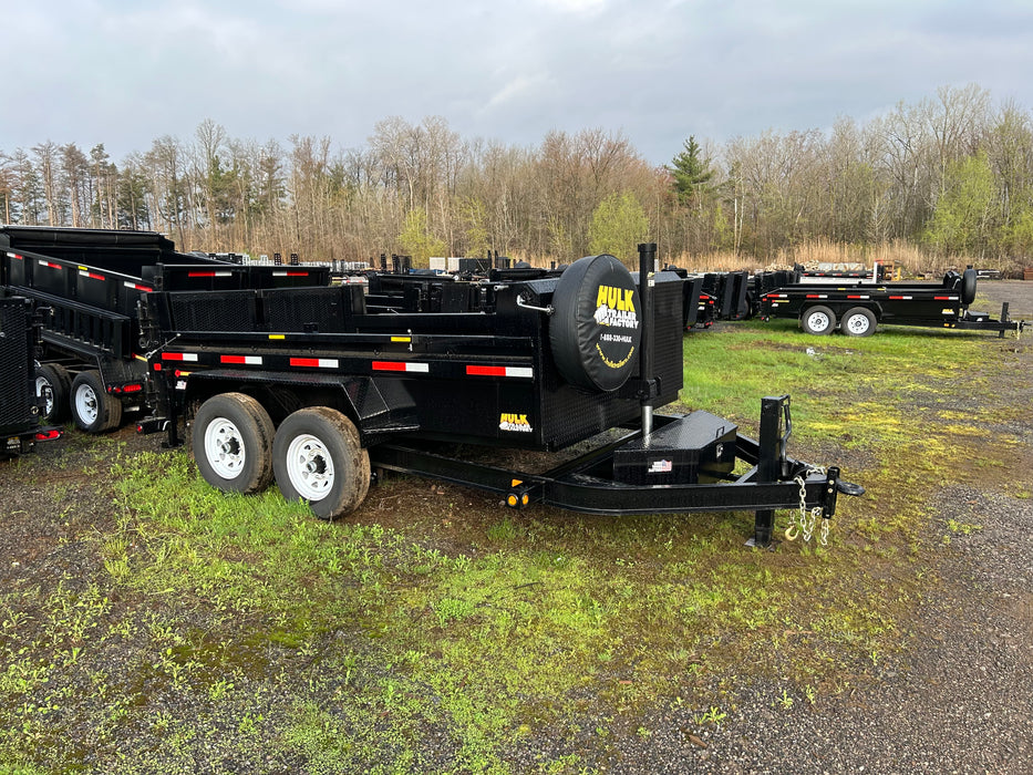 14,000# GVWR Ultra Low Pro 12' Dump Trailer w/ Contractor Package