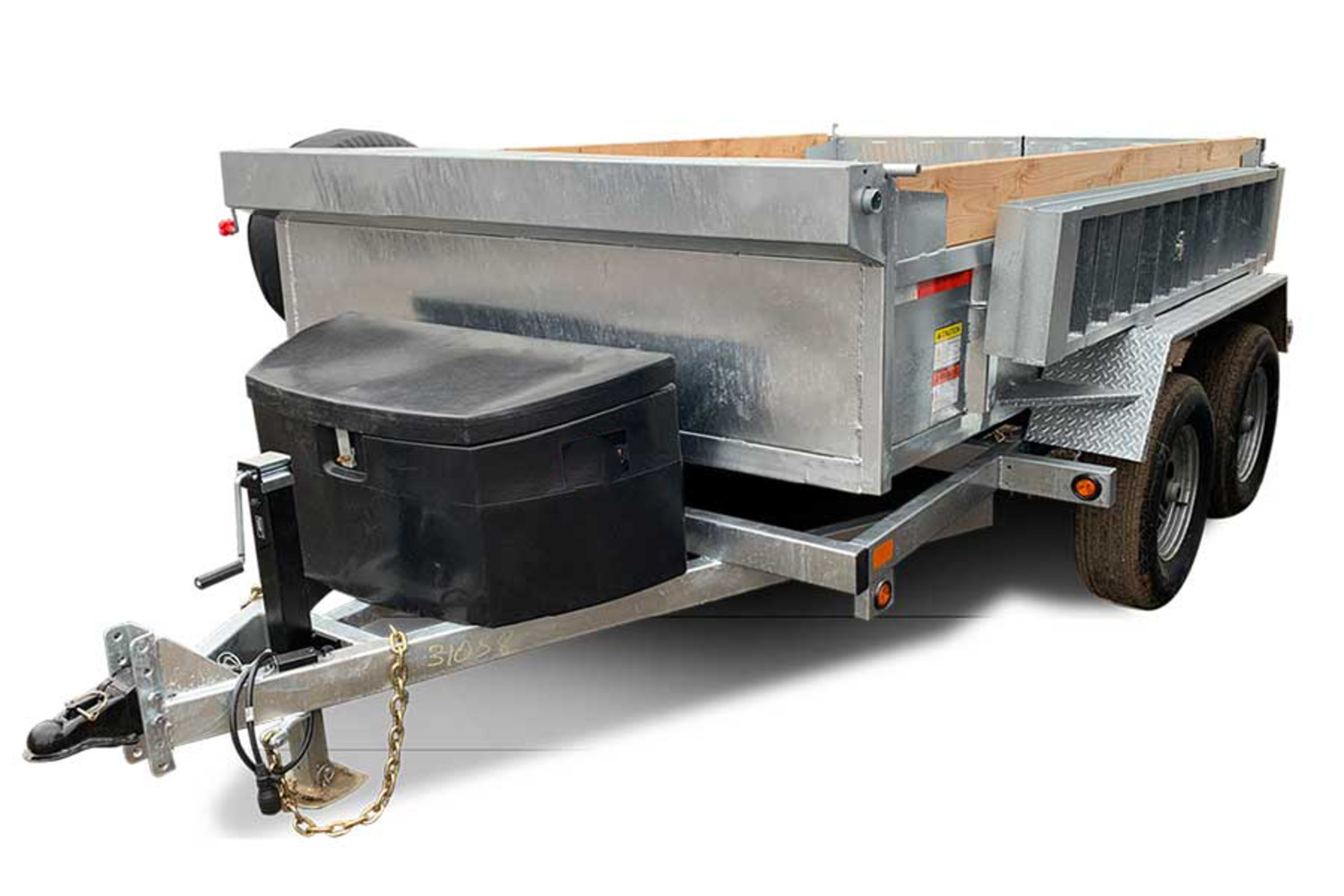 Galvanized Hulk 9,990# GVWR MD Scissor Lift Dump Trailer